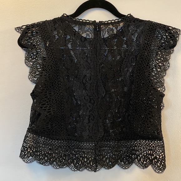 Lace top modified to be more cropped. - Picture 2 of 5